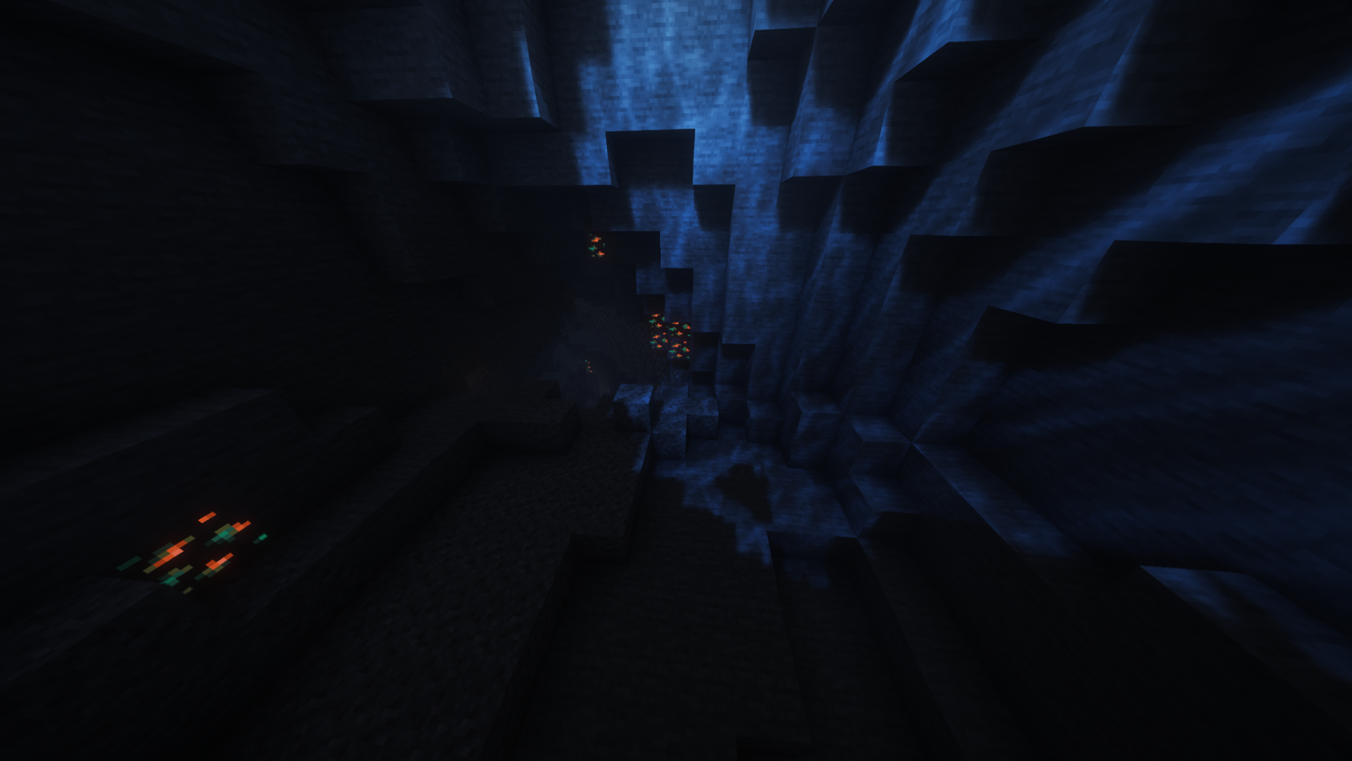 A deep cave view from Chipped SMP